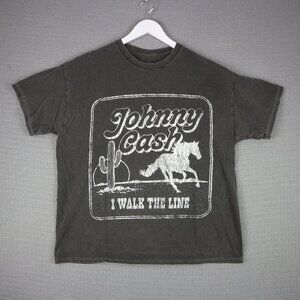 Johnny Cash I walk The Line Tee Mens Large